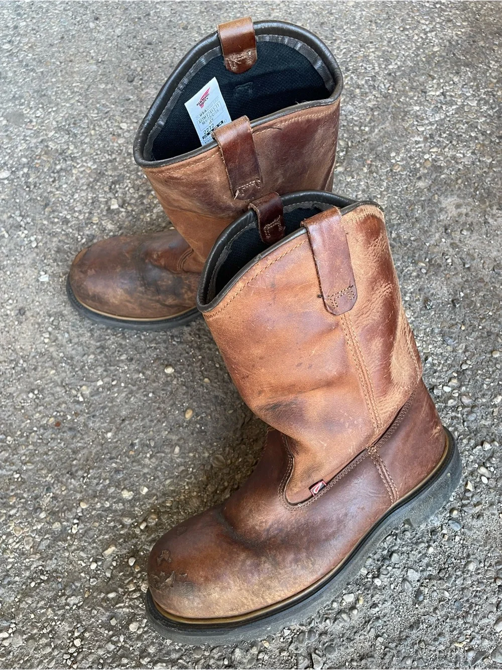 Red Wing 2272 DynaForce Mens Brown Leather Steel Toe Work Boots Size 11 E2